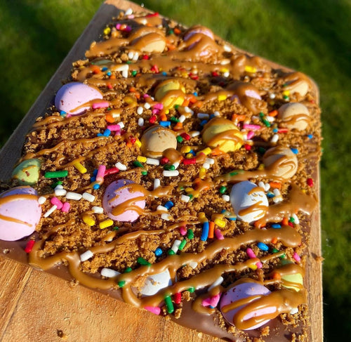 Medium Biscoff & Mini Egg Slab