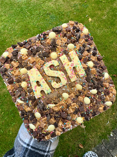 Chunky name slab